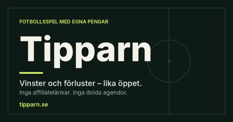 Tipparn – fotbollsspel med egna pengar